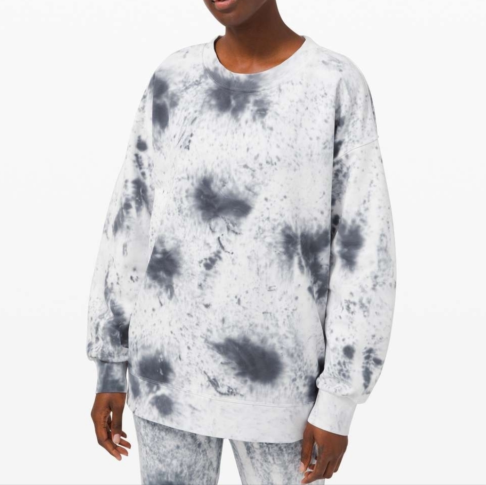 Lululemon Perfectly Oversized Crew *Tie Dye, size 8